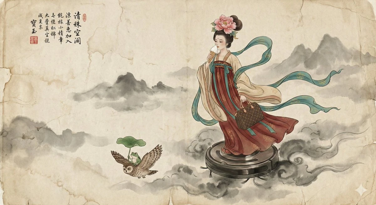 Traditional Chinese Gongbi Ink Painting - Fairy
