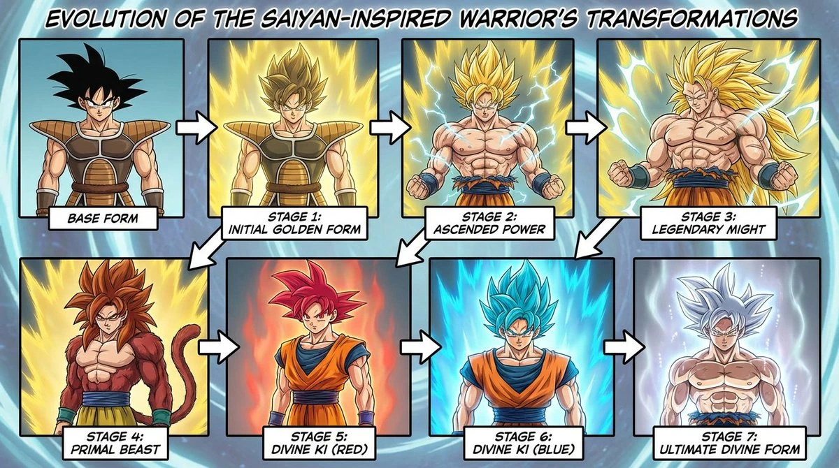 Super Saiyan Transformation Process