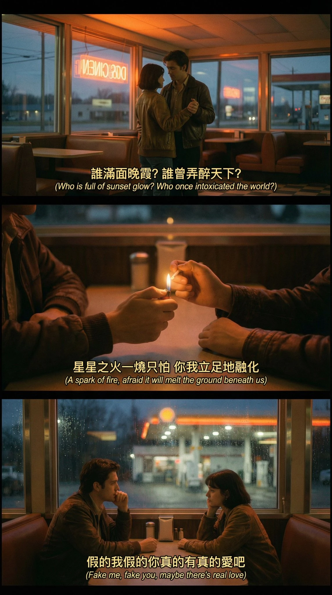 Generate cinematic image based on lyrics