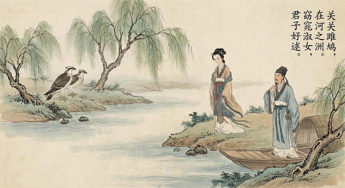 Painting based on ancient poetry