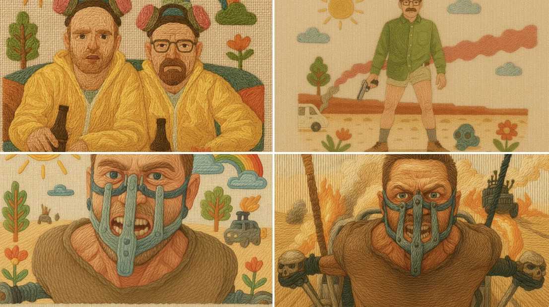 Embroidery Illustration Style